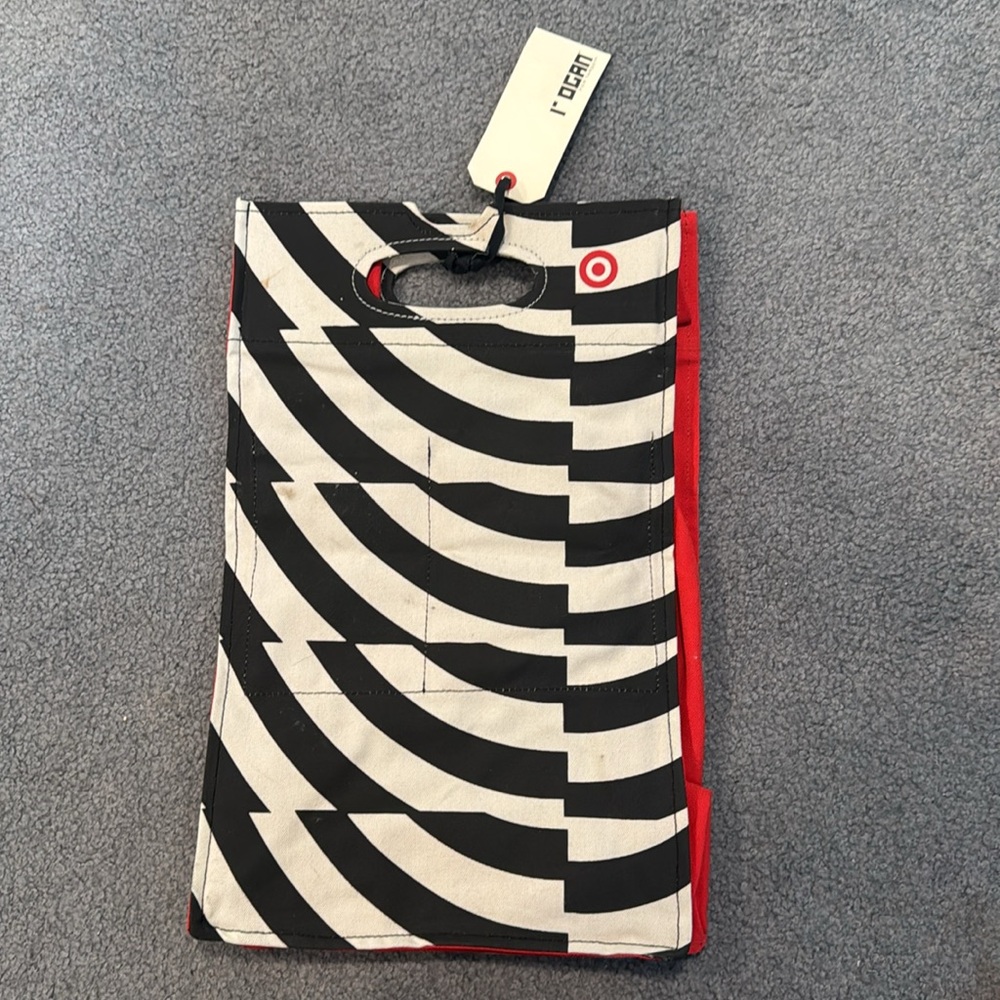 Rogan for Target Black, White & Red Zebra Print Tote Bag - Picture 5 of 9